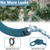 2026 Upgraded Expandable Garden Hose 50 FT-with 3/4 Brass Connector and 10 Function Spray Nozzle, Durable Latex Core, Lightweight, Leak-Proof, No Kink, Flexible Water Hoses for Yard,Outdoor (GrayBlue)
