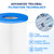 DAYEAR Pool Filter Cartridge Intended for Type A/C 6 Pack