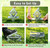 Mole Traps, 4 Pack Scissor Mole Trap with Rust-Proof Steel & High-Resilience Spring, Reusable Outdoor Mole Killer for Lawn, Garden & Farm, One-Step Setup, Quick Capture Gopher & Vole Trap