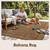 MontVoo-Outdoor Rug-Patio Rug 8x10 ft Polypropylene Indoor Outdoor Rugs Outdoor Carpet for Patio Deck Balcony Porch, Textured Weave, Durable for High Traffic, Fade-Resistant, Modern Neutral Brown