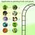 Trellume Metal Garden Arch Trellis for Climbing Plants 94.5" H x 55" W