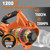 Leaf Blower Cordless, New Upgraded 1200W Brushless Motor Leaf Blower, 700CFM 200MPH with 3 Speed Modes, 160Mins Max Runtime, Handheld Electric Blower for Lawn Care, Yard, Dust & Snow (Orange)