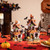 Valery Madelyn Halloween Decorations, Lighted Halloween Village Houses with LED Lights, Resin Spooky Town Happy Haunted House for Home and Party Table Desk Mantel, 12 Inch