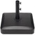 Best Choice Products 55lb Fillable Umbrella Base Stand, Plastic Patio Umbrella Stand with Pole Holder, Adjustment Knob for Outdoor, Lawn, Deck, Asscher Design - Black