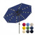 Patio Kingdom 10FT Solar Patio Umbrella with Lights, Outdoor Table Market Umbrella with 32 LED Lights, 8 Sturdy Ribs, Push Button Tilt and Crank for Pool, Deck and Garden, UV-Resistant Navy