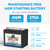 UPLUS U1 Riding Lawn Mower Battery, 12V 280CCA Garden Tractors Battery