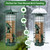 Gbekery Metal Squirrel Proof Bird Feeders for Outdoors Hanging, Green
