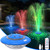 Floating Pool Fountain with Lights Show, 9 Pool Light Modes and 3 Fountain Modes with Remote for Inground Above Ground Pool, Upgraded Rechargeable Pool Fountains with Anchor-1 PC