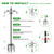 Tegarbed Double Shepherd Hook for Outdoor,88in Heavy Duty Bird Feeder Pole