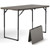 Folding Table, 4FT Foldable Picnic Table with Adjustable Height, Heavy Duty Fold-in-Half Portable Table for Weddings, Camping, RV Travel, Parties, BBQs, and Indoor Use, Easy to Fold and Store, Khaki