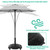 QZER Umbrella Base with Wheels, Umbrella Stand Heavy Duty 100lb Windproof