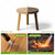 Delma Wood Plant Stands 5-Pack Indoor, Plant Stool, Dark Brown