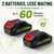 20V Lightweight Hedge Trimmer Cordless with 2 Batteries & Charger, 3/4" Cut