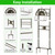 Garden Hose Holder with Faucet Holds 150-Feet Hose for Outside 4 Spikes