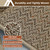 COSY HOMEER Dirt Trapper Door Mat 32"x48" Non Slip Washable Taupe