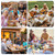 Fly Fans for Tables, Fly Repellent Fan with Adjustable Directional (360°) – Quiet Bug Fans with Soft Blades, Picnic Food Fans to Keep Flies Away, Powered by 2AA Batteries (Not Include) (6PCS)