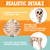 JOYIN 5.6 FT Halloween Posable Life Size Skeleton, Full Body Realistic Bones with Movable Joints, Giant Skeletons Halloween Decorations for Indoor Outdoor Haunted House Props, Spooky Scene Party Decor