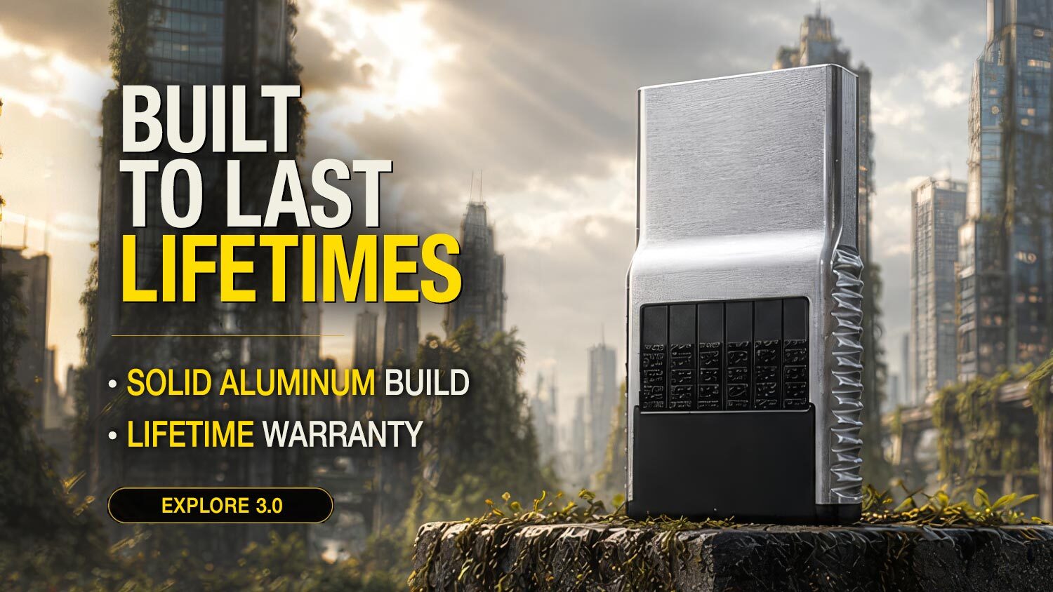 ACM&reg; 3.0 Aluminum Wallets &mdash; solid aluminum, instant card selection