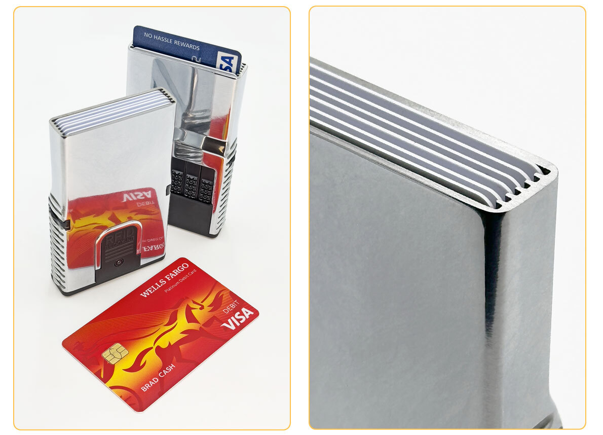 RFID blocking aluminum body