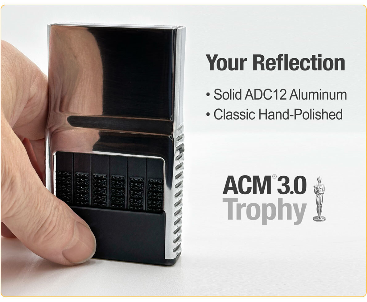 Mirror-polished Trophy finish