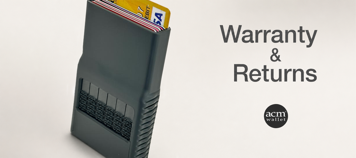ACM Wallet warranty, returns, and customer support