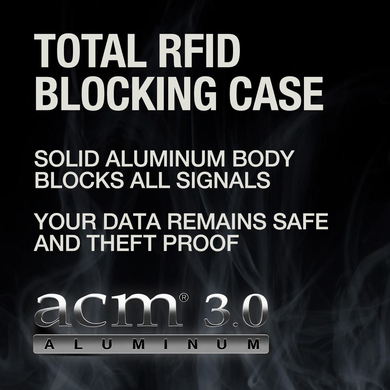 RFID blocking pocket vault. Solid metal frame helps block RFID signals to protect your cards.