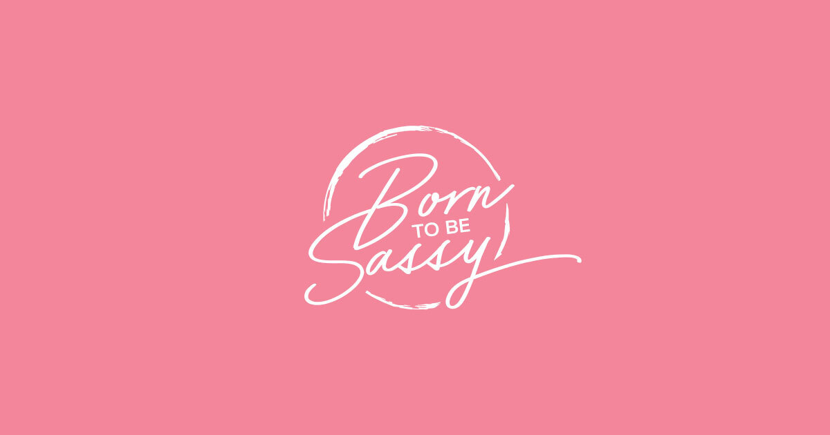 Born to Be Sassy Monogrammed Beach Sunset Graphic Shirt