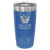 custom engraved 20oz tumbler with sliding lid