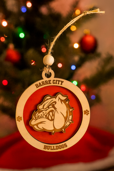 Barre City Bulldog Ornament