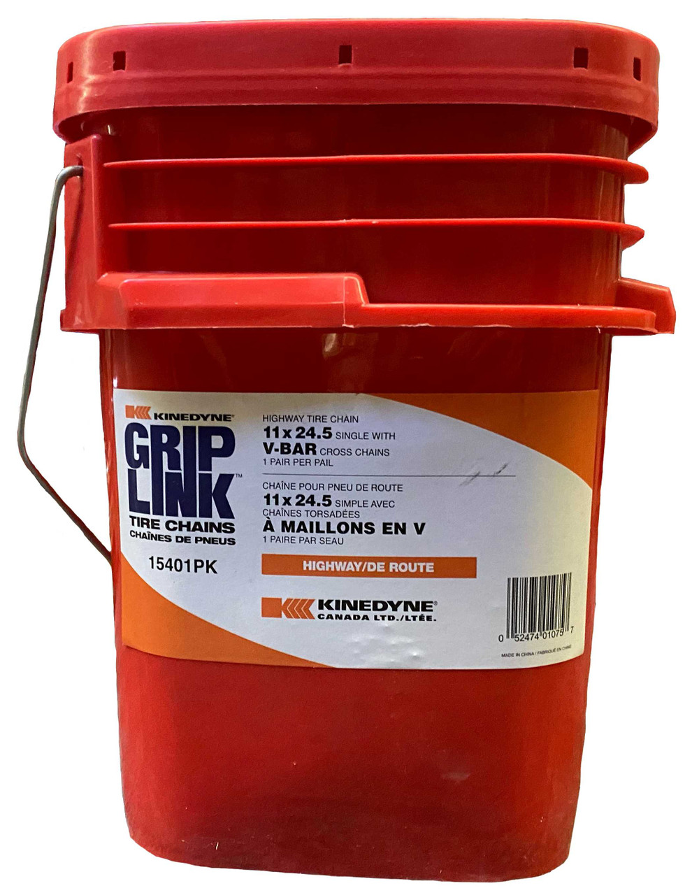 Kinedyne Grip Link 11 x 24.5 Single V-Bar Cross Tire Chains Highway Tire Chains