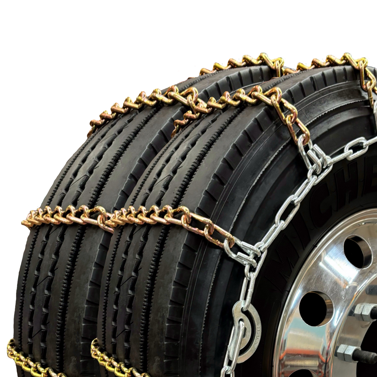 Grip Link 11 x 24.5 Highway Dual-Triple V-Bar Cross Tire Chains