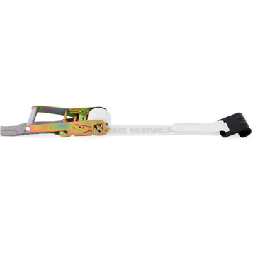 2" Rhino MAX Flat Hook Ratchet Strap Replacement Fixed End w/ Ratchet