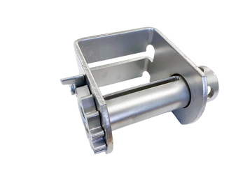 Storable Silver Powder Coated Sliding Double L Winch 1020-SV. 1007