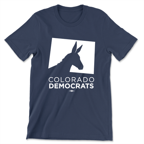 Colorado Democrats (Unisex Navy Tee) Colorado Democrats (Unisex Navy Tee)