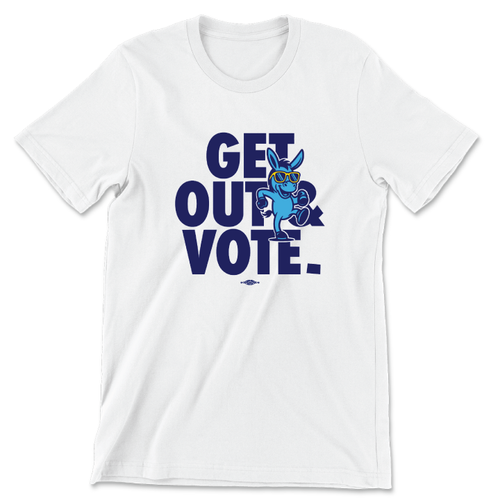 Get Out & Vote (Unisex White Tee)