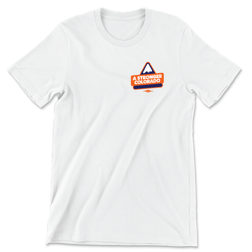 A Stronger Colorado (Unisex White Tee)