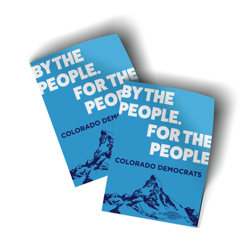 By the People (3" x 4" Vinyl Sticker -- Pack of Two!) By the People (3" x 4" Vinyl Sticker -- Pack of Two!)