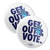 Get Out & Vote (2.25" Mylar Button -- Pack Of Two!)