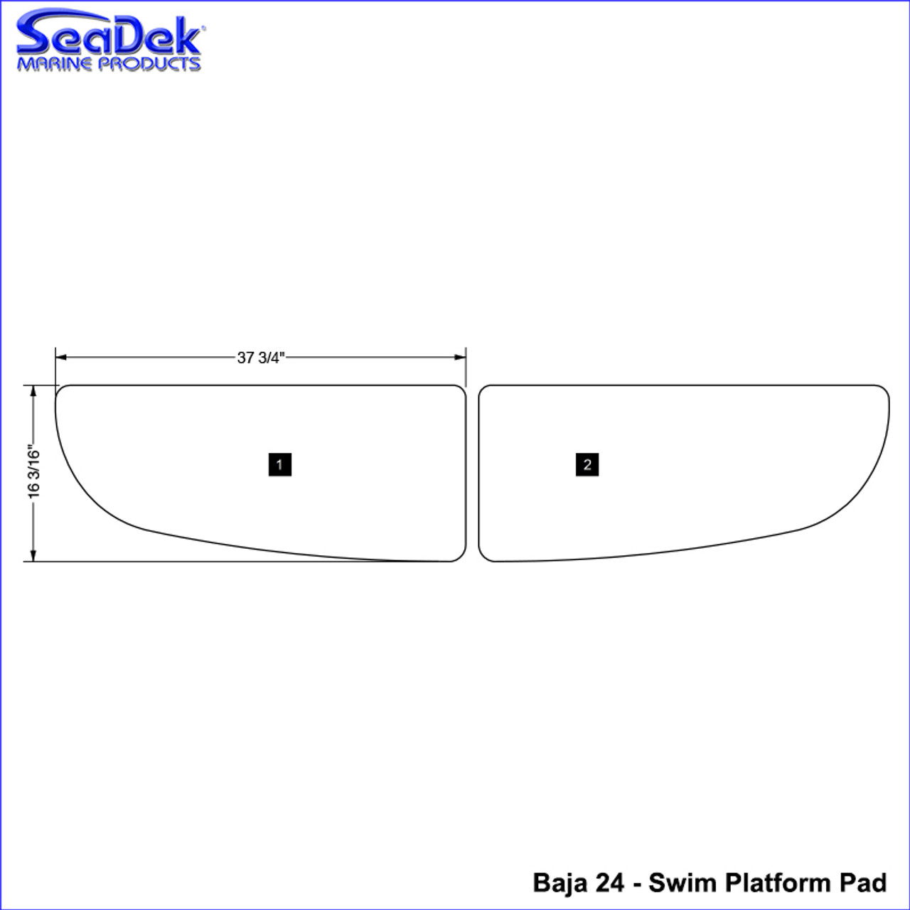 SeaDek Swim Platform Pads for Baja Models