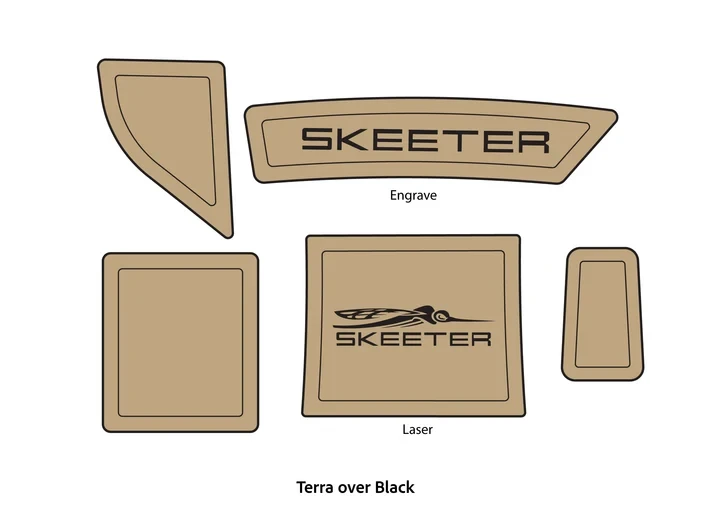 2014 Skeeter TZX195 & ZX190 Accessory Pad Set - MARINE CARPETING