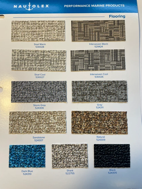 Nautolex Marine Vinyl Boat Flooring - 74" Wide x Various Foot Lengths