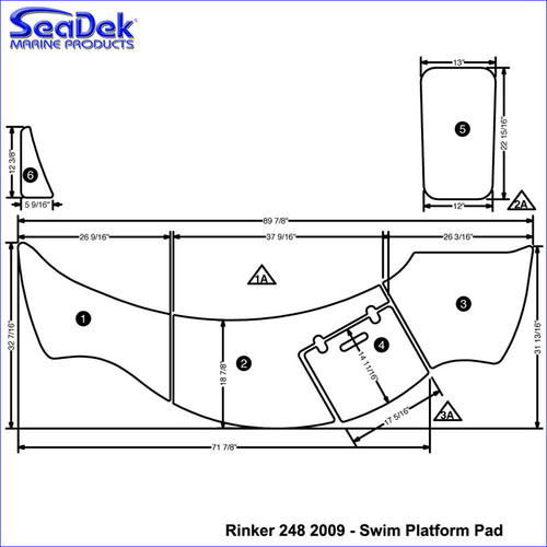 SeaDek Swim Platform Pads for Rinker Models SeaDek Swim Platform Pads for Rinker Models