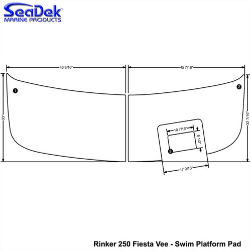 SeaDek Swim Platform Pads for Rinker Models SeaDek Swim Platform Pads for Rinker Models
