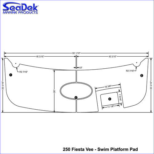 SeaDek Swim Platform Pads for Rinker Models SeaDek Swim Platform Pads for Rinker Models