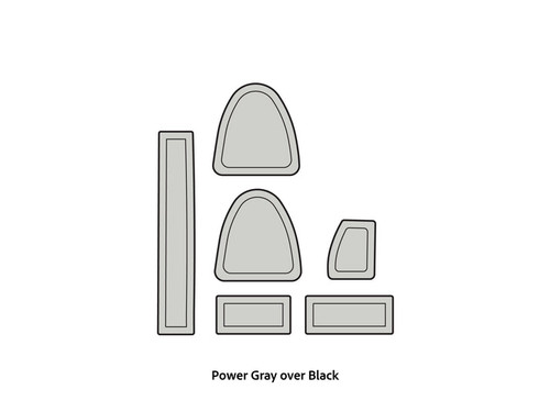 Power Gray over Black