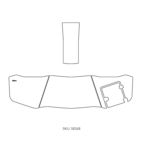 SeaDek 2021 Chaparral 2430 Vortex / VRX - Swim Platform - Boat Flooring Kit – Dry Fit