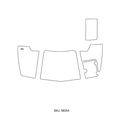 SeaDek 2021 Chaparral 244 Sunesta - Swim Platform with Walkthrough - Boat Flooring Kit – Dry Fit