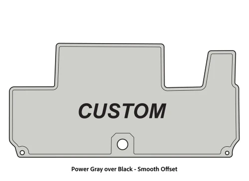 Premade Dura-Deck Marine EVA Bass Boat Cockpit Mat (Nitro Z-8, Smooth Offset, Deep Gray over Black,  No Logo) 