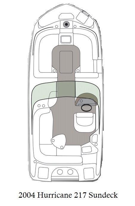 2004 Hurricane 217 Sundeck Cruiser Infinity Luxury Woven Vinyl