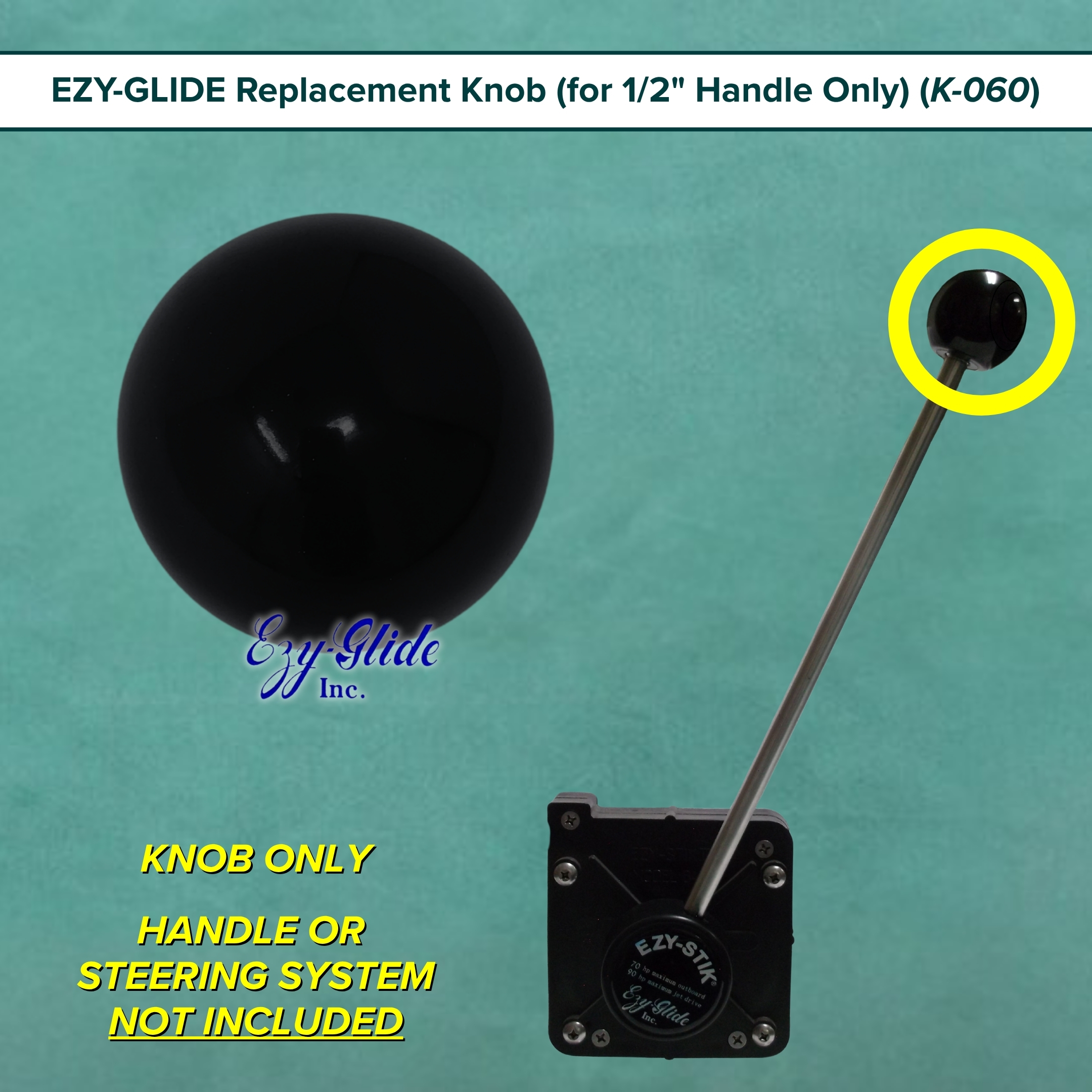Ezy-Glide Ezy-Stik Replacement Knob - MARINE CARPETING